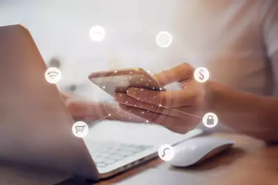 woman using phone to make an online purchase