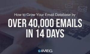 How to Grow Your Email Database in 14 Days